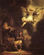 The Archangel Raphael leaving Tobias-s Family Rembrandt